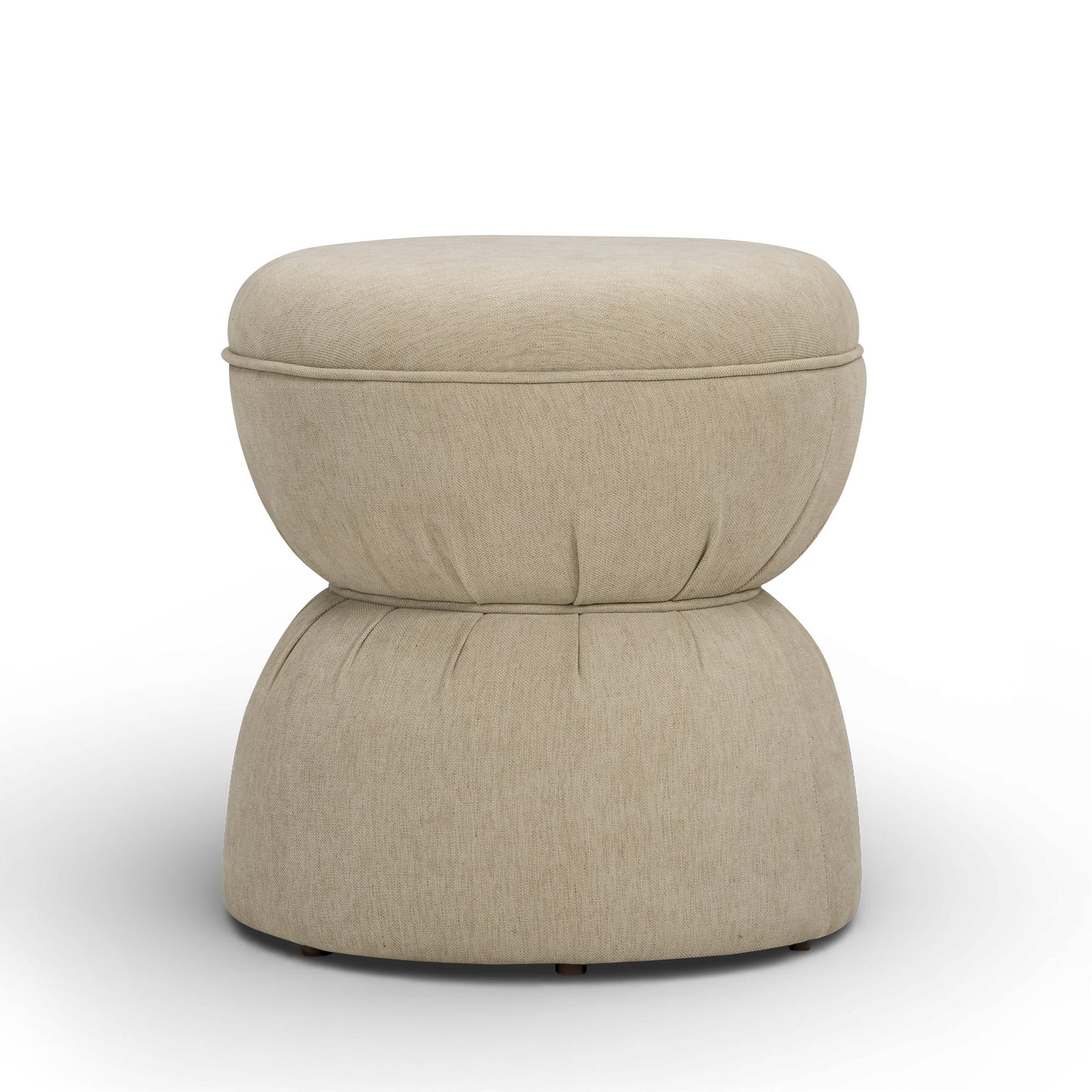Tomlin Ruched Performance Fabric Game Ottoman