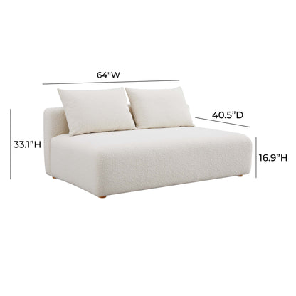 Hangover 64" Armless Loveseat