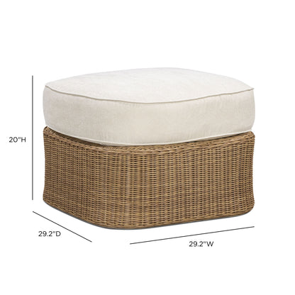 Axel Boucle Outdoor Ottoman