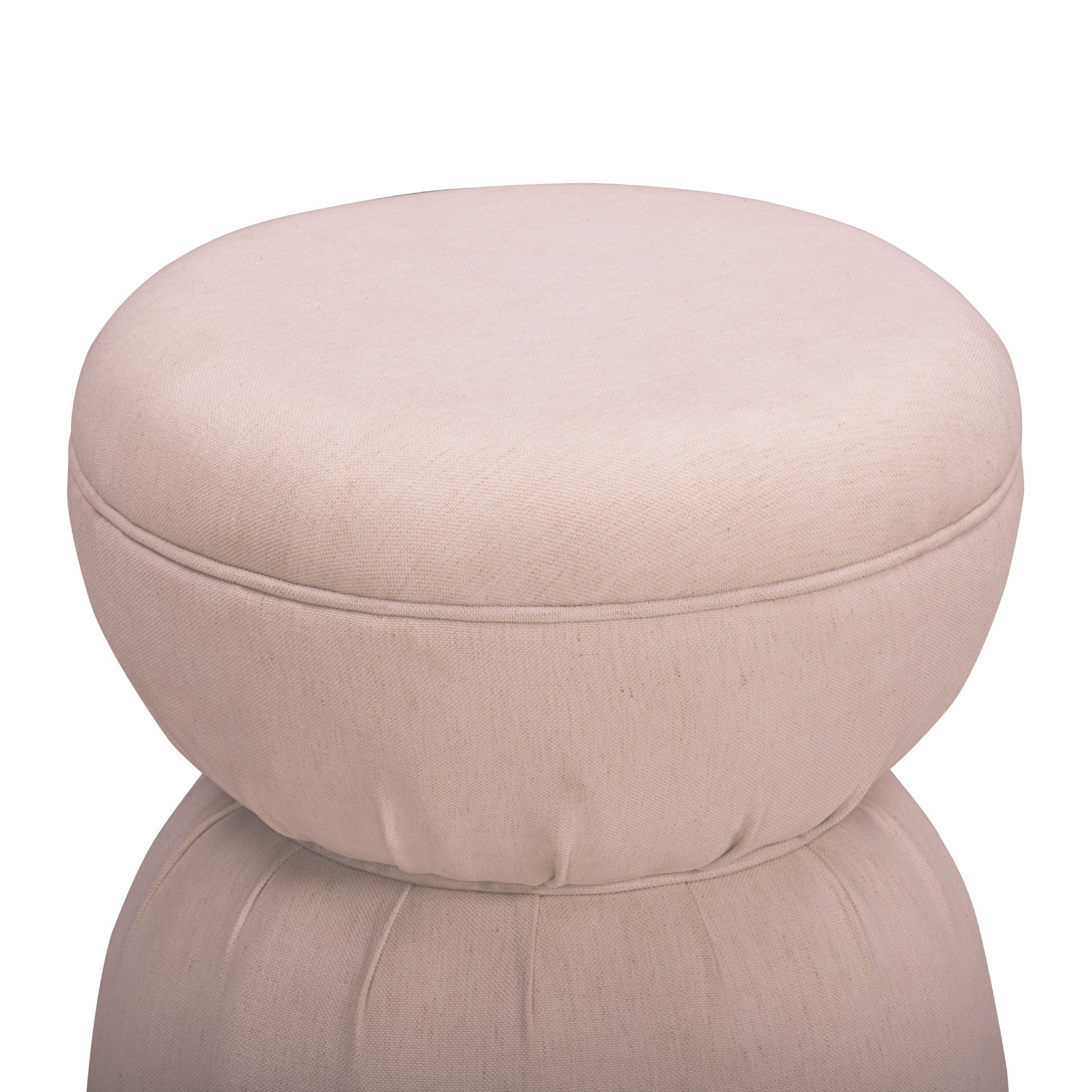 Tomlin Ruched Performance Fabric Game Ottoman
