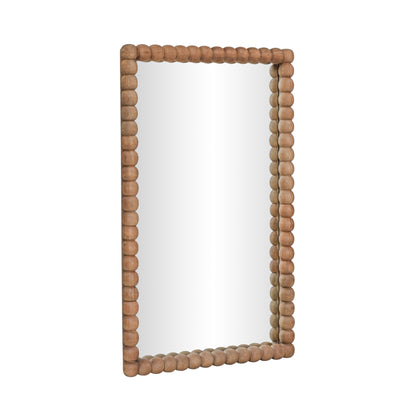 Cheyanne 29"X44" Carved Solid Wood Rectangular Wall Mirror - Default Variant