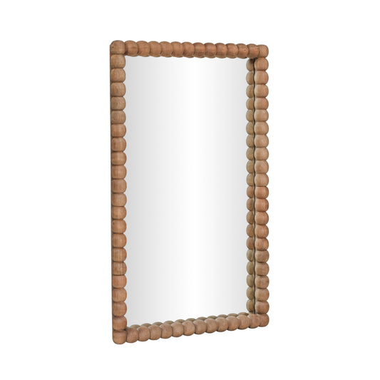 Cheyanne 29"X44" Carved Solid Wood Rectangular Wall Mirror - Default Variant