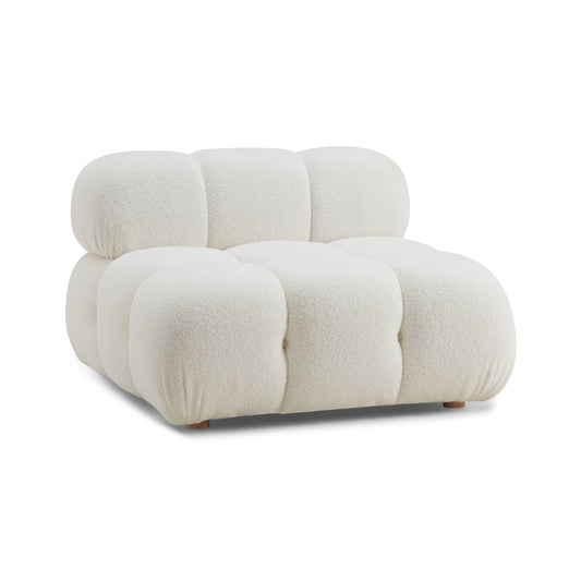 Calliope Performance Modular Armless Chair - Cream