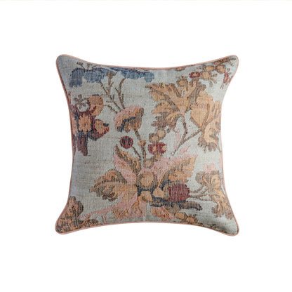 Taman 20" Natural Cotton Throw Pillow - Autumn Florals / With Insert