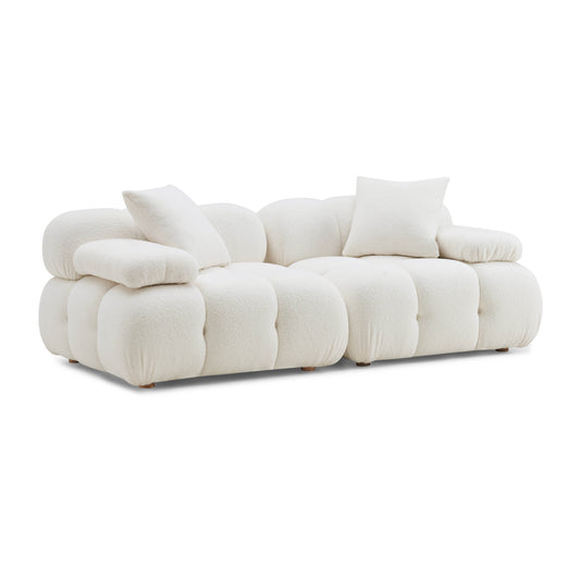 Calliope 79" Modular Loveseat - Cream