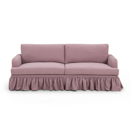 Gertrude 90" Upcycled Performance Fabric Sofa - Mauve