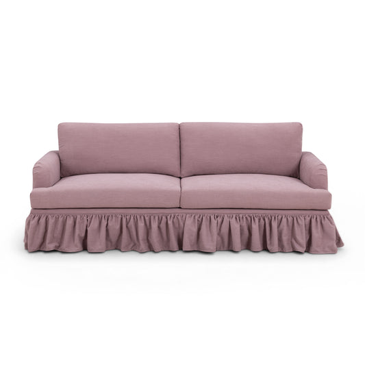 Gertrude 90" Upcycled Performance Fabric Sofa - Mauve