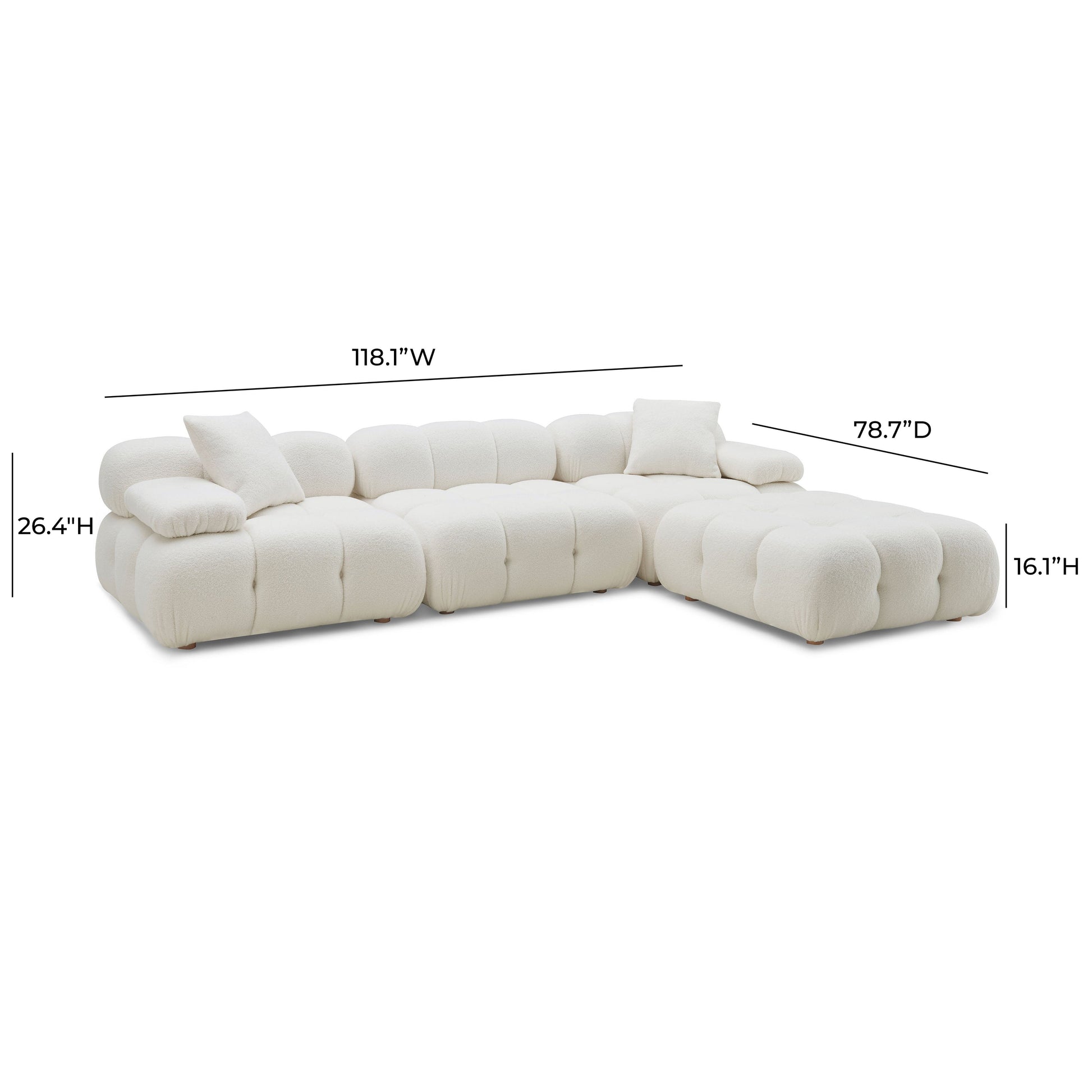 Calliope 4-Piece Performance Modular Sectional