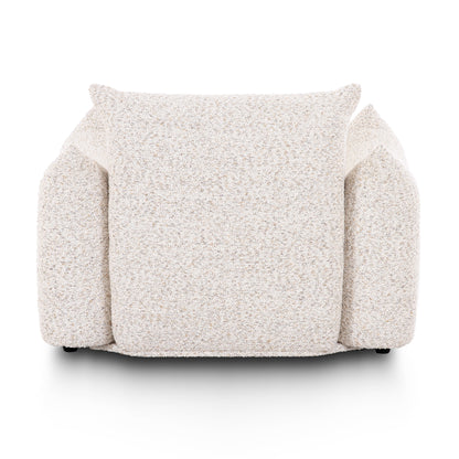 Saint Tropez Nubby Fabric Armchair in Sand