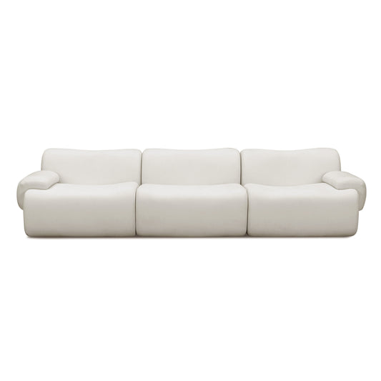 Zenith 116.5" Contract-Grade Upcycled Fabric Modular Sofa