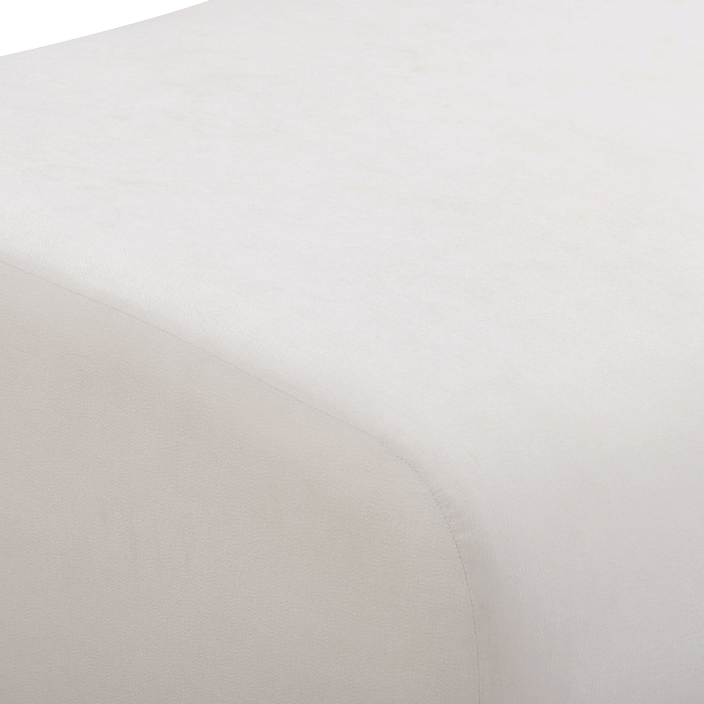 Zenith Contract-Grade Upcycled Fabric Ottoman