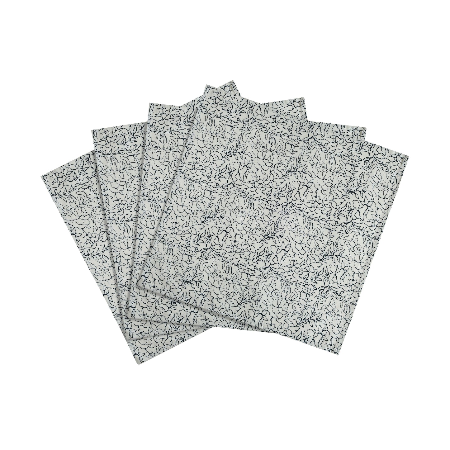 Crissy Cotton Canvas Printed Napkins - Set of 4