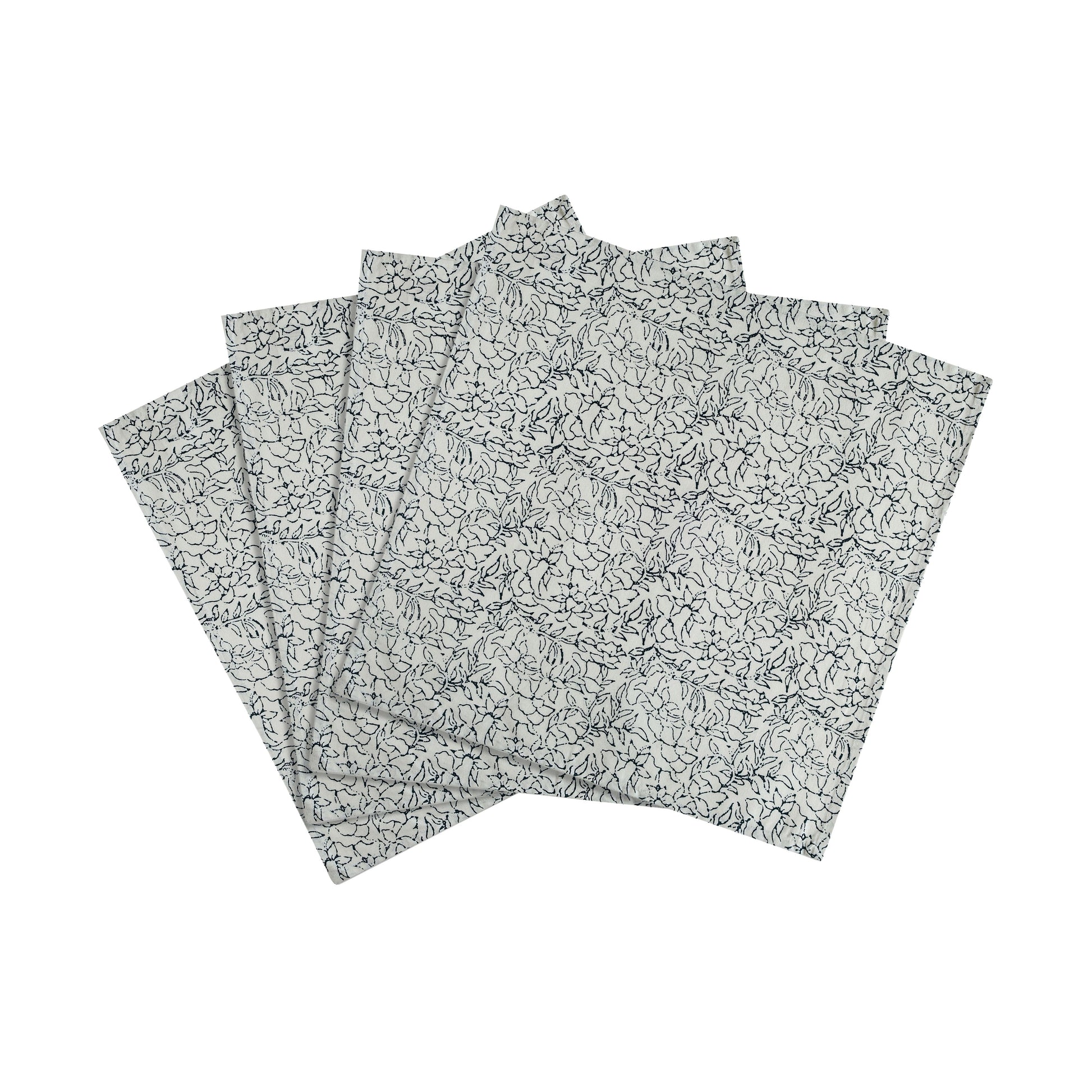 Crissy Cotton Canvas Printed Napkins - Set of 4