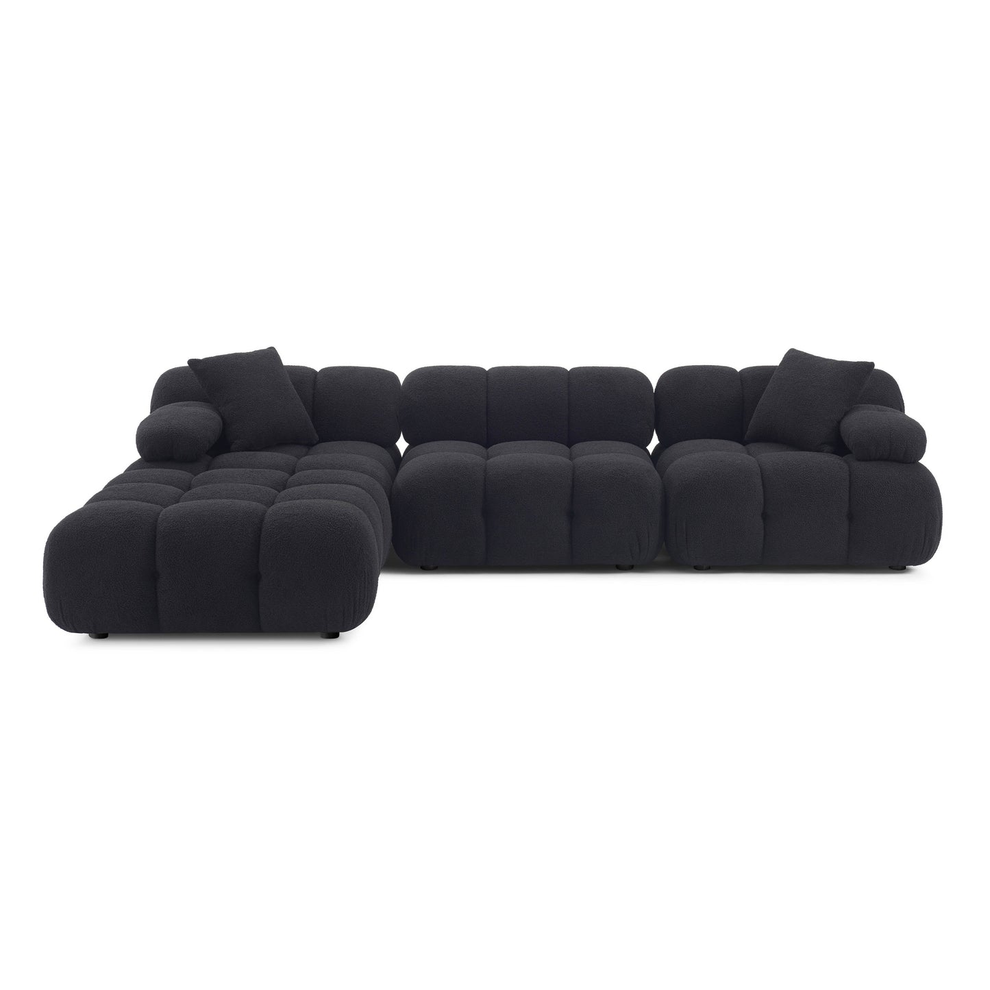 Calliope 4-Piece Performance Modular Sectional - Black