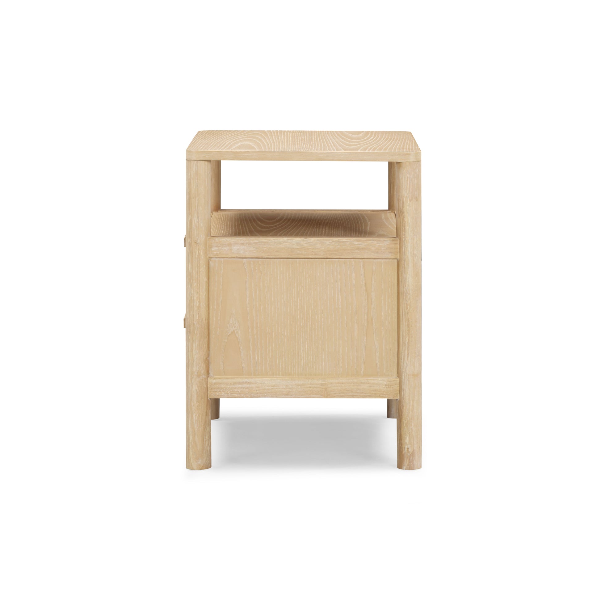 Tyra 22" Ash 2-Drawer Nightstand