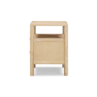Tyra 22" Ash 2-Drawer Nightstand