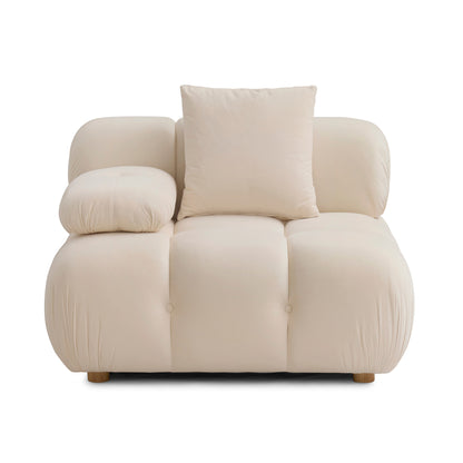 Calliope Performance Vegan Shearling Modular Corner Chair