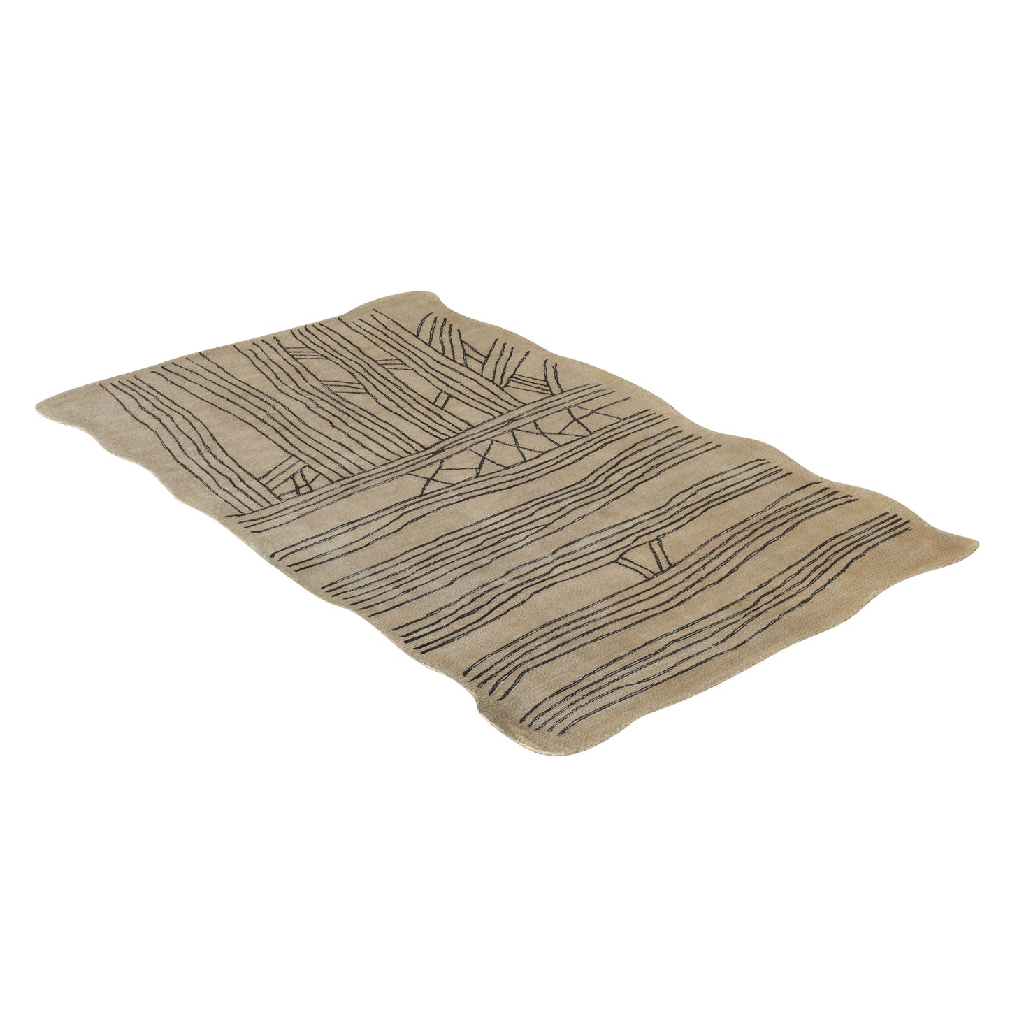 Daphne Natural Hand Tufted Wool Area Rug 5'X8' - Default Variant
