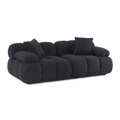 Calliope 79" Modular Loveseat - Black