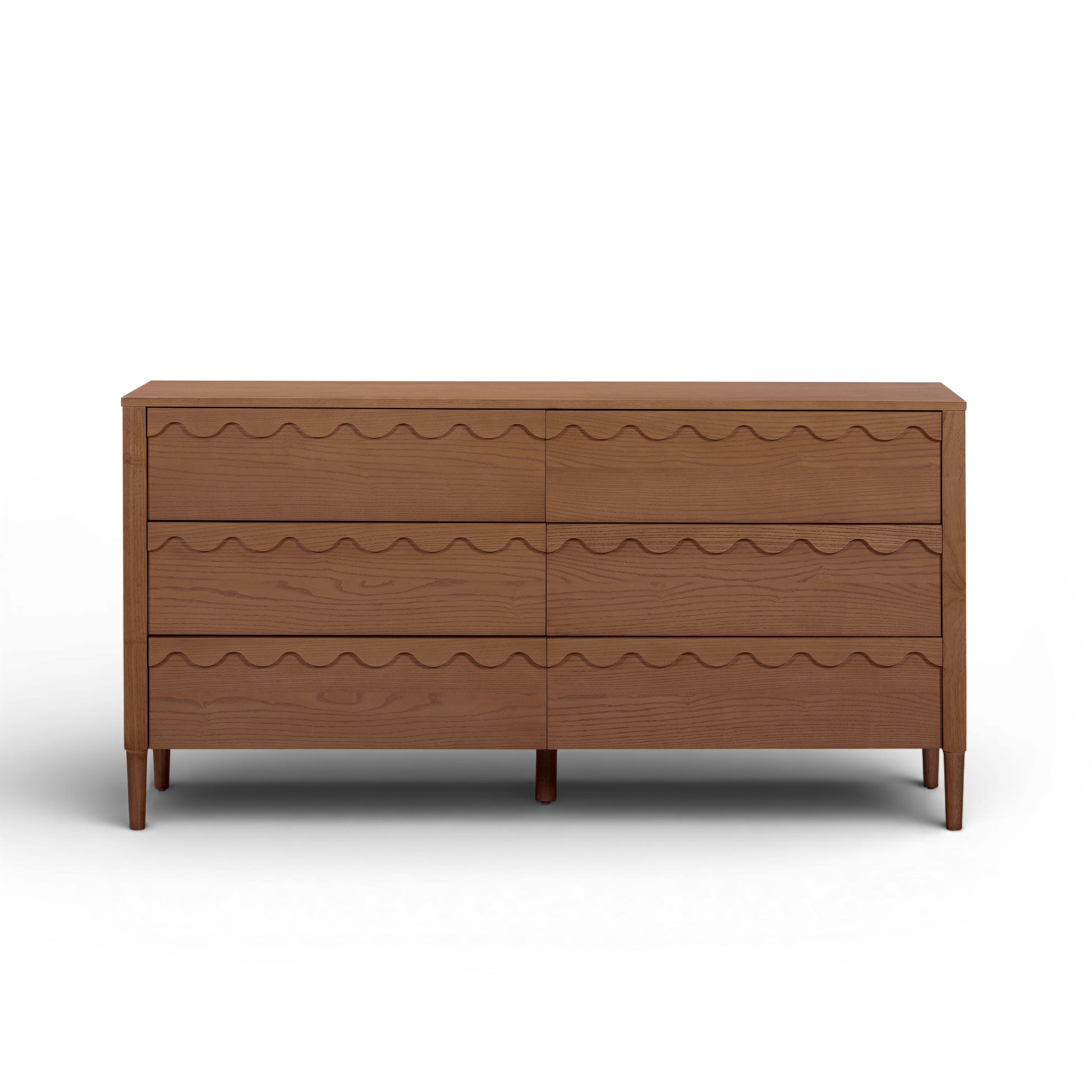 Oodle 62" 6-Drawer Dresser - Walnut
