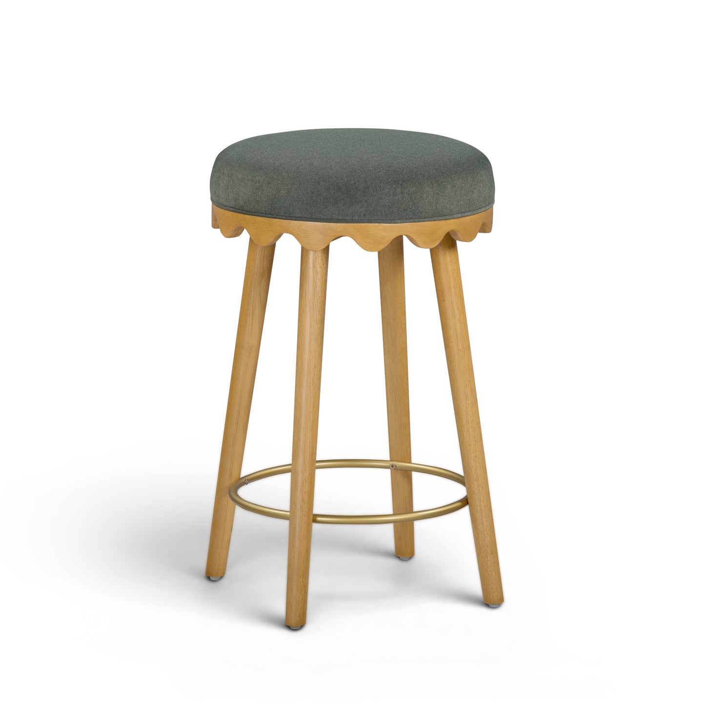 Oodle Performance Vegan Mohair Stool