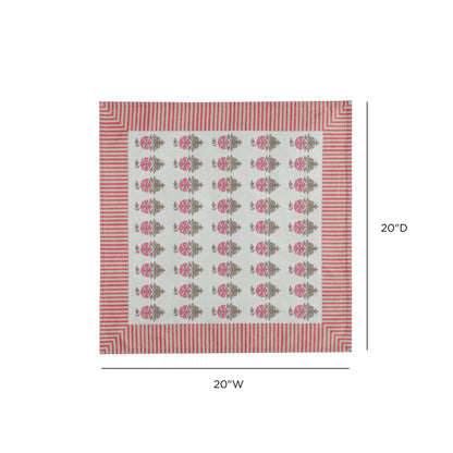 Crissy Cotton Canvas Printed Napkins - Set of 4