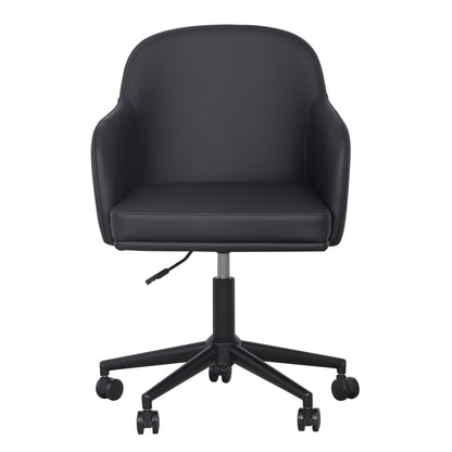 Sydney Performance Vegan Leather Office Desk Chair - Black