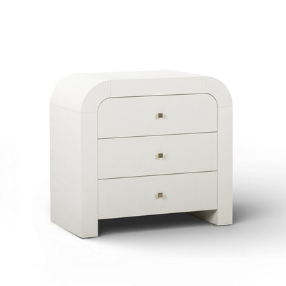 Hump 38" Arched 3-Drawer Bedside Chest