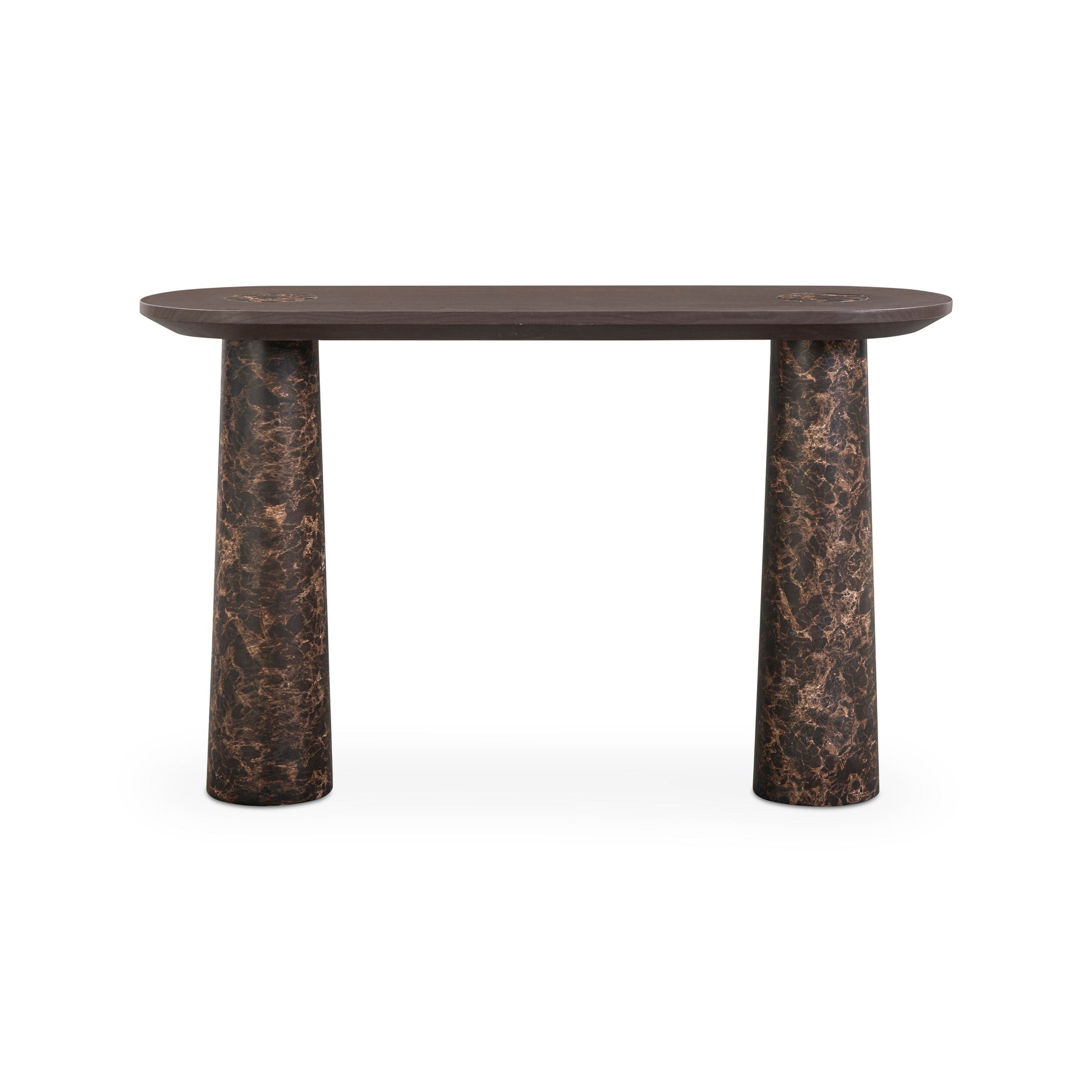 Braya 50" Faux Emperador Marble Console Table - Default Variant