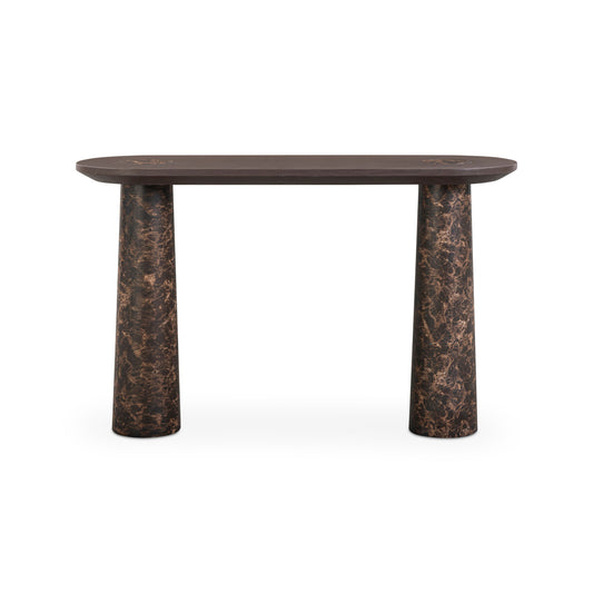 Braya 50" Faux Emperador Marble Console Table - Default Variant