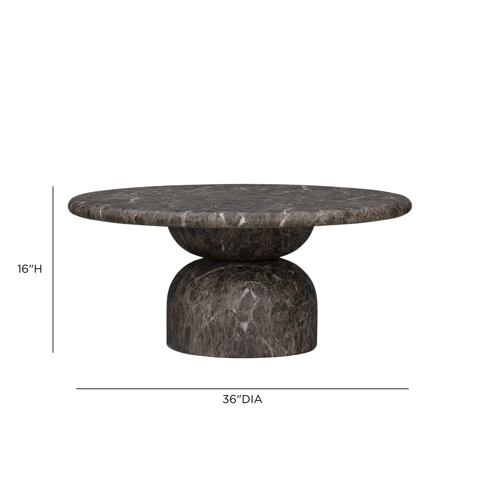 Cynthia 36" Concrete Indoor/Outdoor Coffee Table