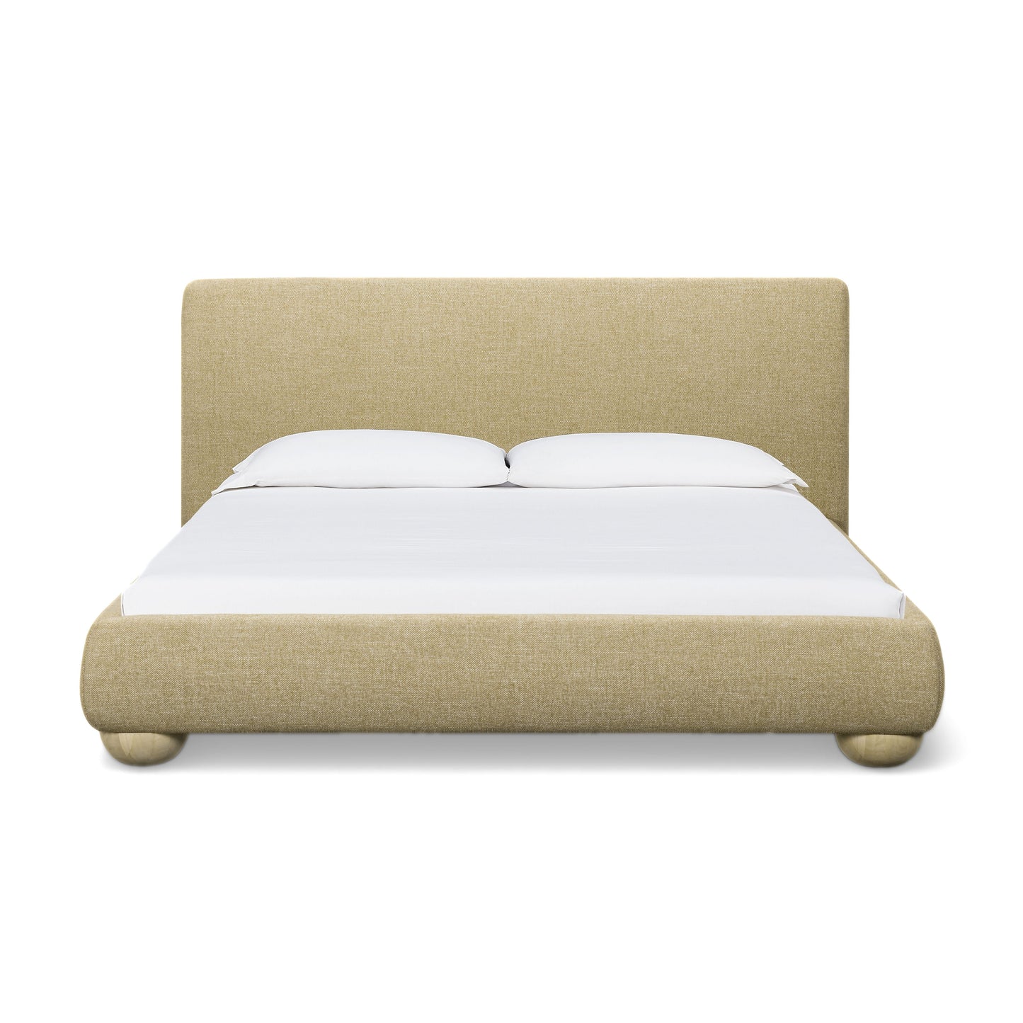 Rayne Textured Fabric Bed - Honey / King