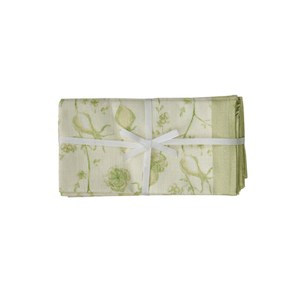 Dolce Natural Cotton Napkin - Set of 4 - Olive Green