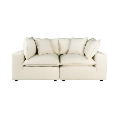 Cali 80" Modular Loveseat - Natural