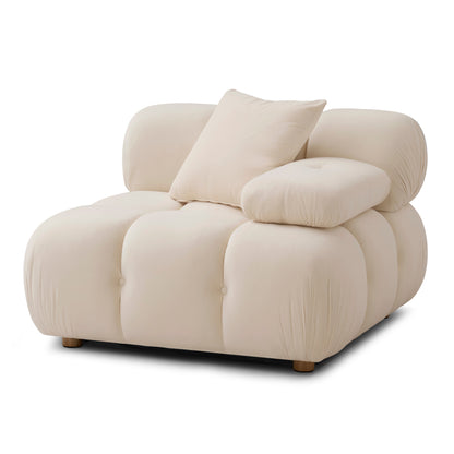 Calliope Performance Vegan Shearling Modular Corner Chair