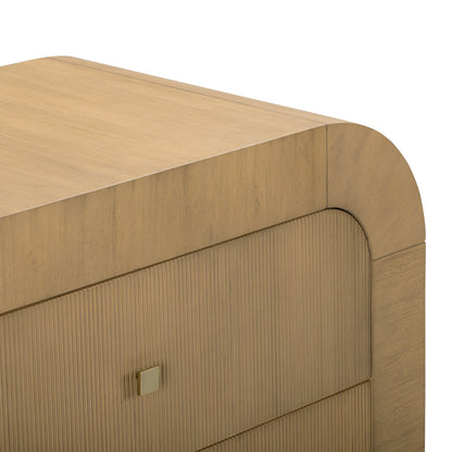 Hump 38" Arched 3-Drawer Bedside Chest