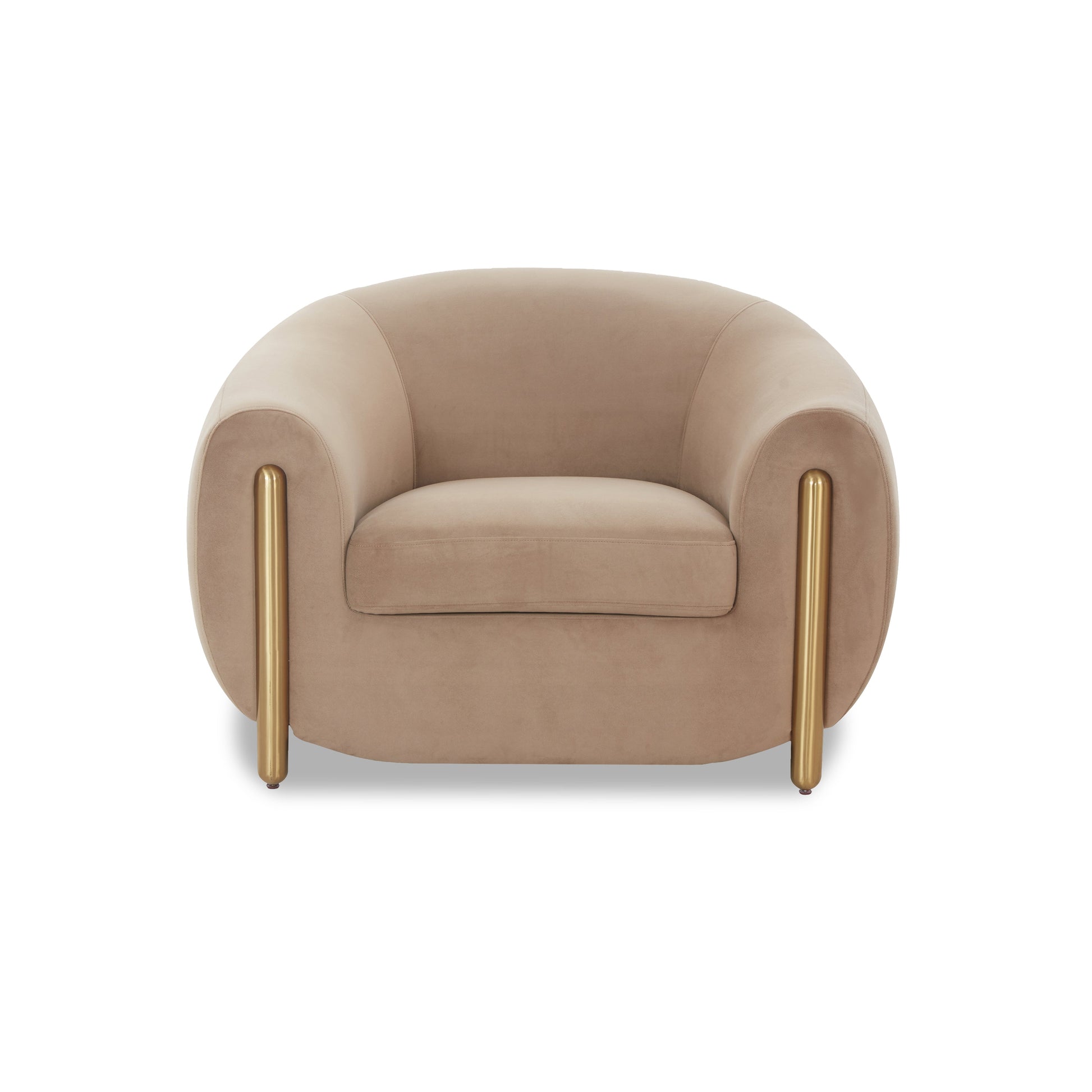 Lina Accent Chair by Inspire Me! Home Decor - Cafe Au Lait