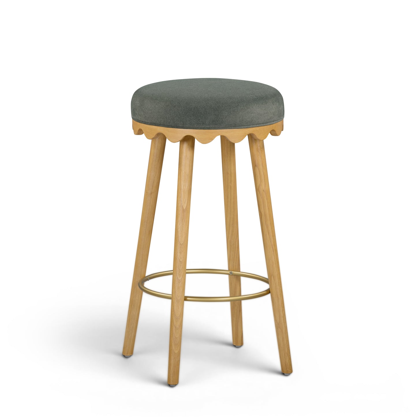 Oodle Performance Vegan Mohair Stool