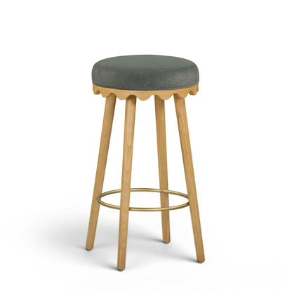 Oodle Performance Vegan Mohair Stool