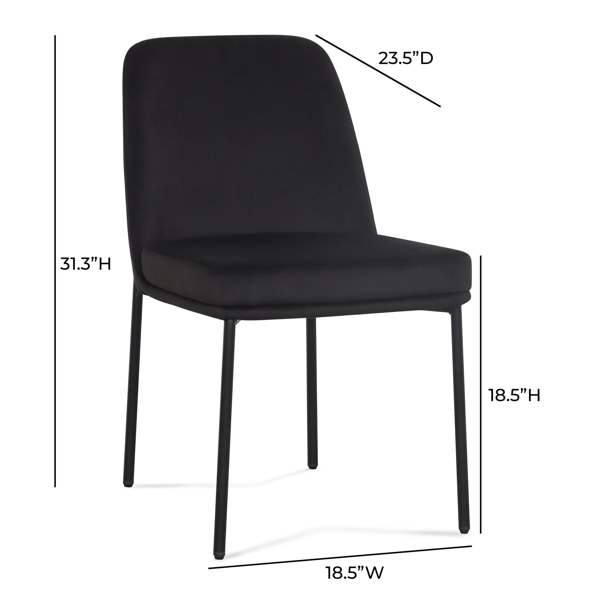 Sydney Performance Velvet Dining Chair - Set of 2
