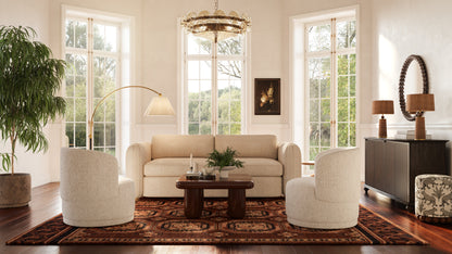Porto 90" Honey Boucle Sofa