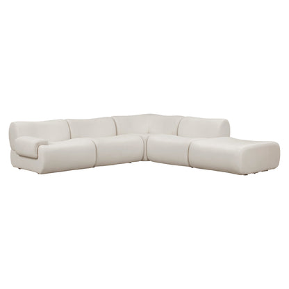 Zenith 5-Piece Contract-Grade Upcycled Fabric Modular Sectional