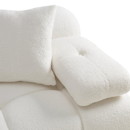 Calliope Performance Vegan Shearling Modular Corner Chair