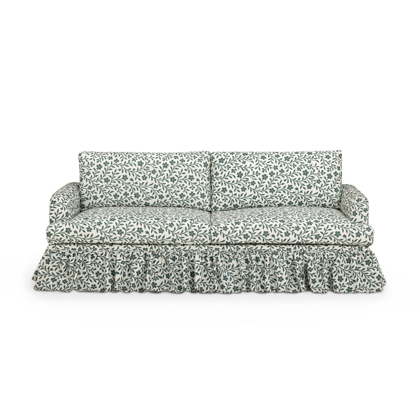 Gertrude 90" Floral Performance Linen Weave Sofa - Default Variant