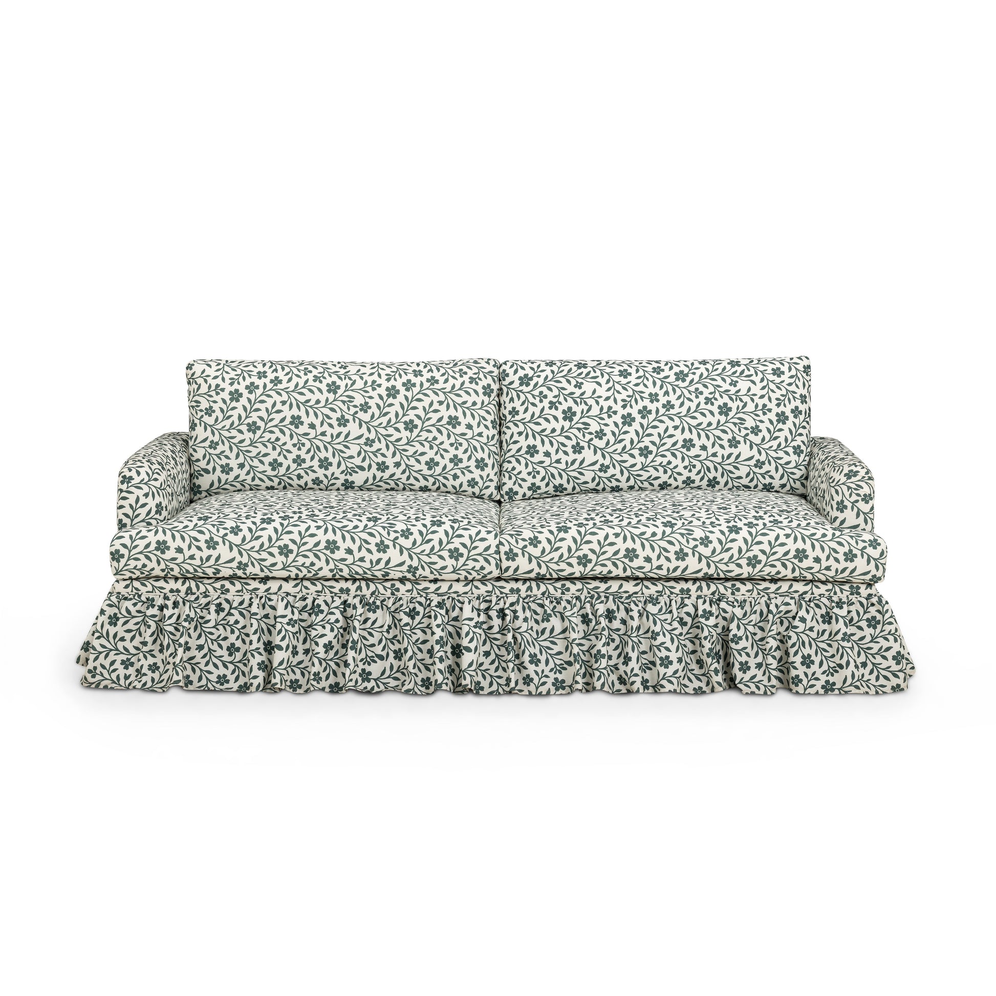 Gertrude 90" Floral Performance Linen Weave Sofa - Default Variant