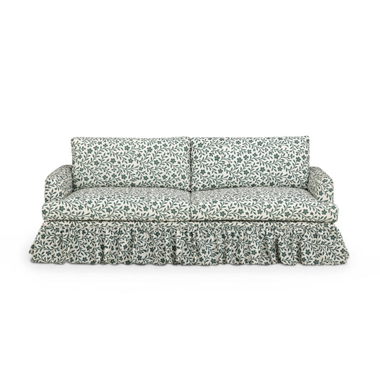 Gertrude 90" Floral Performance Linen Weave Sofa - Default Variant