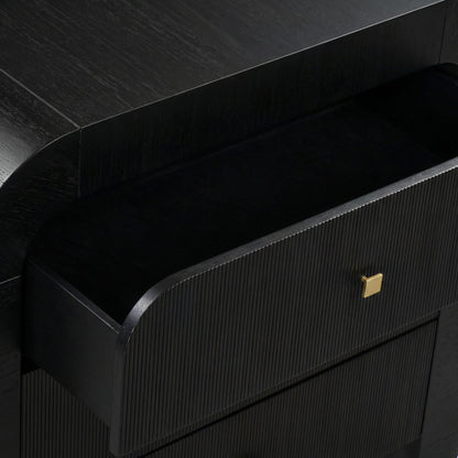 Hump 38" Arched 3-Drawer Bedside Chest