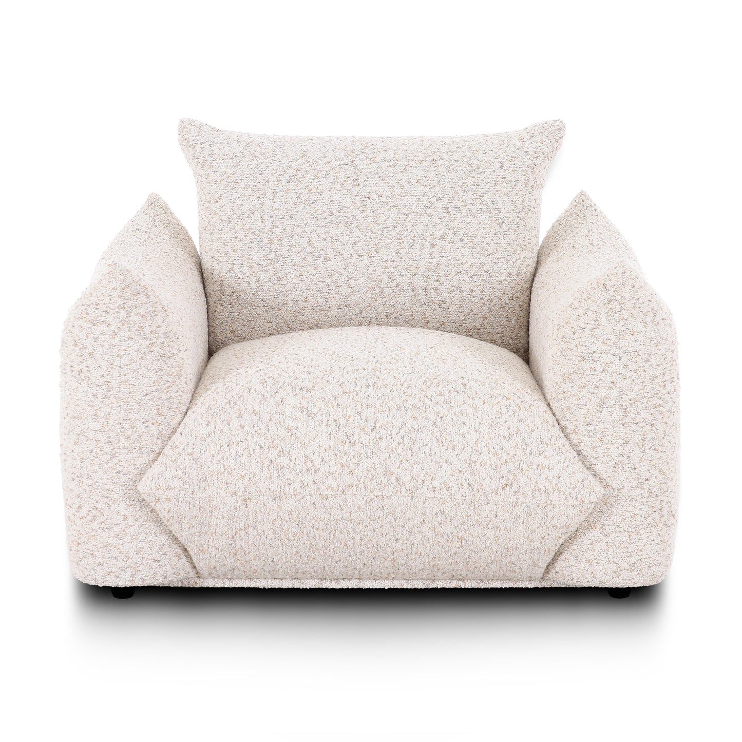 Saint Tropez Nubby Fabric Armchair in Sand - Default Variant