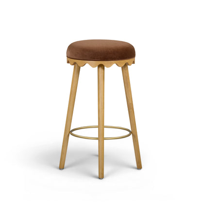 Oodle Performance Vegan Mohair Stool