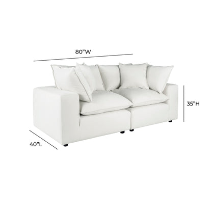 Cali 80" Modular Loveseat